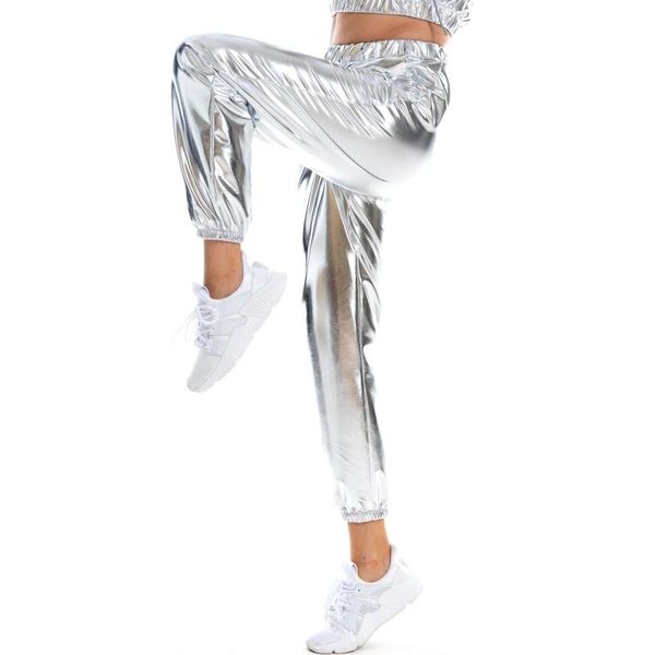 women's pants & capris fashion ladies fake pu leather hip-hop party trousers female high waist casual sports street loose, Black;white
women's pants & capris fashion ladies fake pu leather hip-hop party trousers female high waist casual sports street loose, Black;white