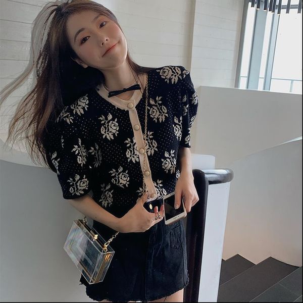 womens sweaters slim slimming cardigan loose lazy short retro knit shirt drop, White;black
womens sweaters slim slimming cardigan loose lazy short retro knit shirt drop, White;black