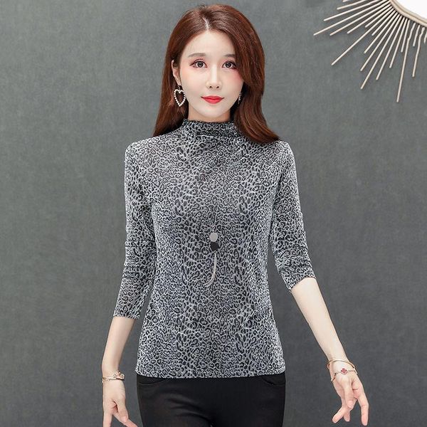 women's blouses & shirts women 2021 autumn winter fashion leopard printing shirt female turtleneck long sleeve slim casual ladies x241, White
women's blouses & shirts women 2021 autumn winter fashion leopard printing shirt female turtleneck long sleeve slim casual ladies x241, White