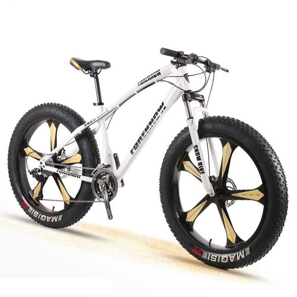 snow bicycle men and women mountain cross country wide tire speed student disc brakes shock 26 inch five knife wheel
snow bicycle men and women mountain cross country wide tire speed student disc brakes shock 26 inch five knife wheel