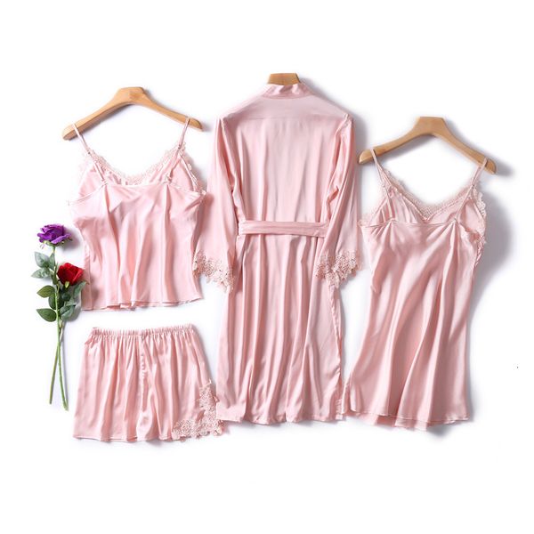 sleepwear women faux silk ing 4 piece pajamas set lace sling shorts summer robe sleepwear autumn 99f8 d1of, Black;red
sleepwear women faux silk ing 4 piece pajamas set lace sling shorts summer robe sleepwear autumn 99f8 d1of, Black;red