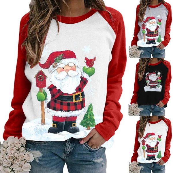 women's blouses & shirts womwomen's christmas print long-sleeved sweatshir women casual printing raglan long sleeve sweatshirts ro, White
women's blouses & shirts womwomen's christmas print long-sleeved sweatshir women casual printing raglan long sleeve sweatshirts ro, White