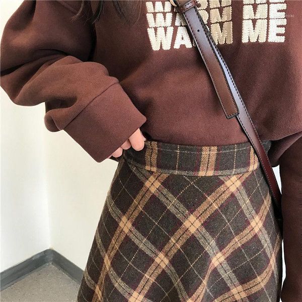 harajuku autumn winter wool women midi pleated skirt high waist plaid female saias korean ulzzang streetwear elegant long skirts, Black
harajuku autumn winter wool women midi pleated skirt high waist plaid female saias korean ulzzang streetwear elegant long skirts, Black