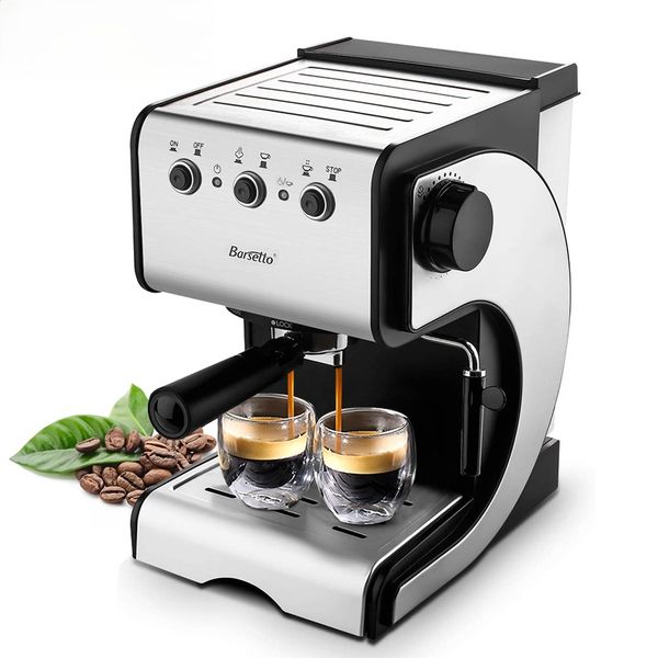 Espresso Machine Built-In Milk Frother15Bar Pump System Coffee Makers 1050W Coffee Machines 220-240v 50HZ STAINLESS STEEL
Espresso Machine Built-In Milk Frother15Bar Pump System Coffee Makers 1050W Coffee Machines 220-240v 50HZ STAINLESS STEEL