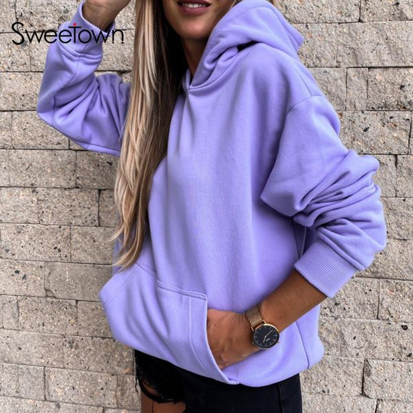 solid casual hoodies for women autumn fashion long sleeve outfits pocket hoody pullover sweatshirts purple streetwear, Black;white
solid casual hoodies for women autumn fashion long sleeve outfits pocket hoody pullover sweatshirts purple streetwear, Black;white