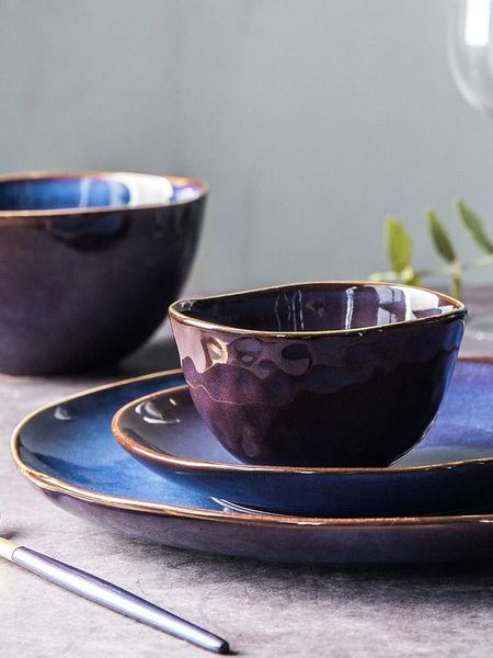 dishes & plates household bowl and plate combination set simple retro ceramic tableware noodle salad steak cake dessert
dishes & plates household bowl and plate combination set simple retro ceramic tableware noodle salad steak cake dessert