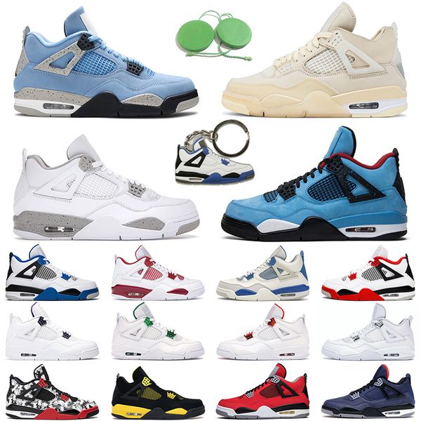 4 mens basketball shoes 4s university blue white oreo black cat cactus jack men trainer sports sneakers, White;red
4 mens basketball shoes 4s university blue white oreo black cat cactus jack men trainer sports sneakers, White;red
