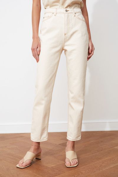 2021trendyol high bel mom jeans twoss20je0200 wide jeans casual denim outerwear white streetwear vintage women clothing pantalon quality, Blue
2021trendyol high bel mom jeans twoss20je0200 wide jeans casual denim outerwear white streetwear vintage women clothing pantalon quality, Blue
