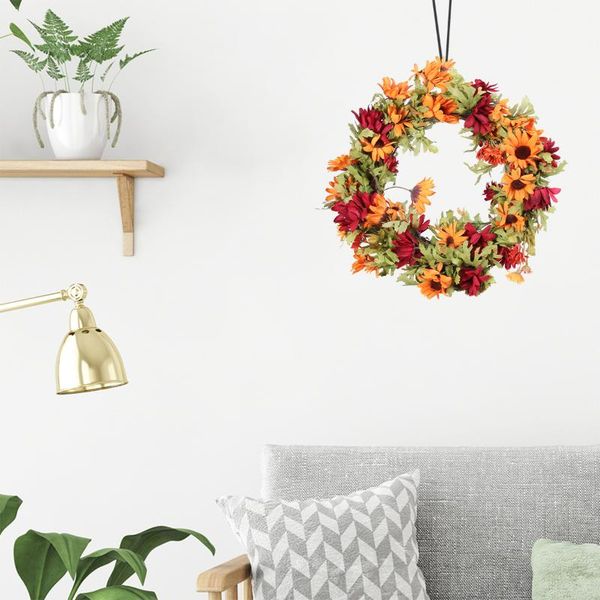decorative flowers & wreaths simulation sunflower garland creative hanging wreath wall ornament adornment for home living room 
decorative flowers & wreaths simulation sunflower garland creative hanging wreath wall ornament adornment for home living room