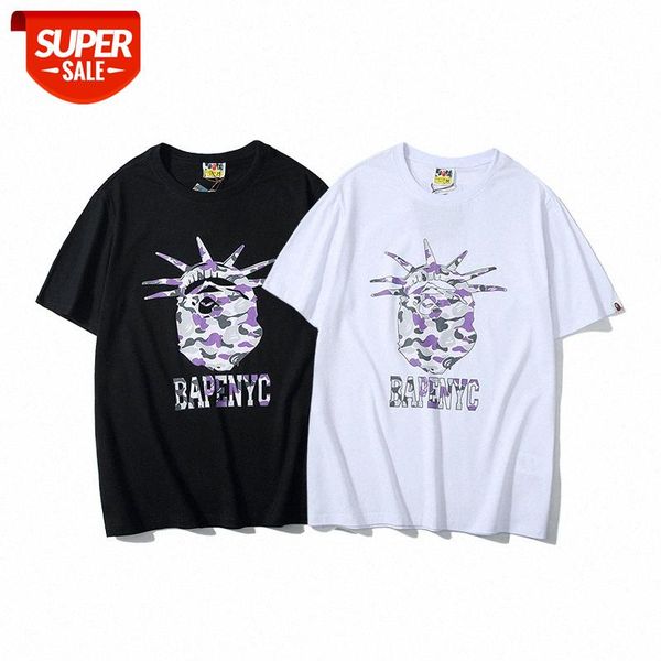 japanese tide brand new york limited purple camouflage joint summer men and women couples cotton short-sleeved t-shirt #1q15, White;black
japanese tide brand new york limited purple camouflage joint summer men and women couples cotton short-sleeved t-shirt #1q15, White;black