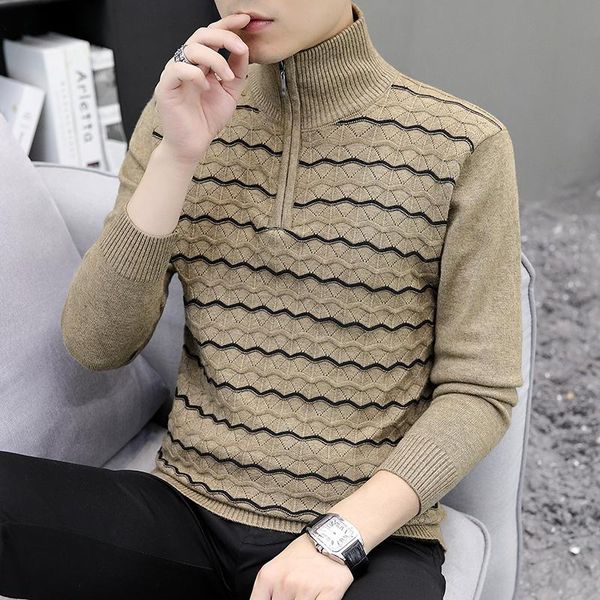 men's sweaters men fashion half zip pullover slim fit jumpers knitwear sweater winter warm casual stripe man, White;black
men's sweaters men fashion half zip pullover slim fit jumpers knitwear sweater winter warm casual stripe man, White;black