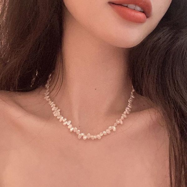 pendant necklaces pearl clavicle chain necklace korean style ins exquisite irregular women's, Silver
pendant necklaces pearl clavicle chain necklace korean style ins exquisite irregular women's, Silver