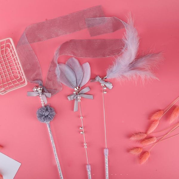 cat toys 3 pcs feather rod playing with bells funny tassel portable teasing stick training attractive interactive toy catcher
cat toys 3 pcs feather rod playing with bells funny tassel portable teasing stick training attractive interactive toy catcher