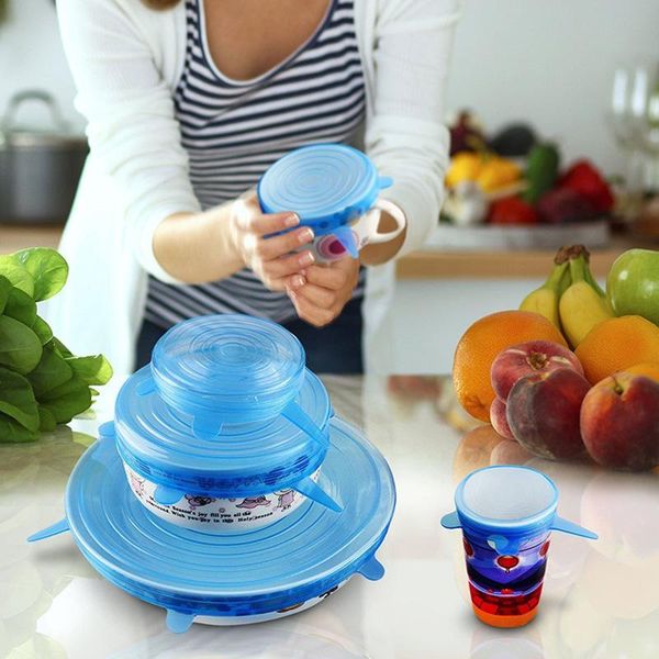 kitchen storage & organization 6pcs/ set vacuum seal suction cover sealer pot bowl lid silicone food keeping lids universal stretch accessor
kitchen storage & organization 6pcs/ set vacuum seal suction cover sealer pot bowl lid silicone food keeping lids universal stretch accessor