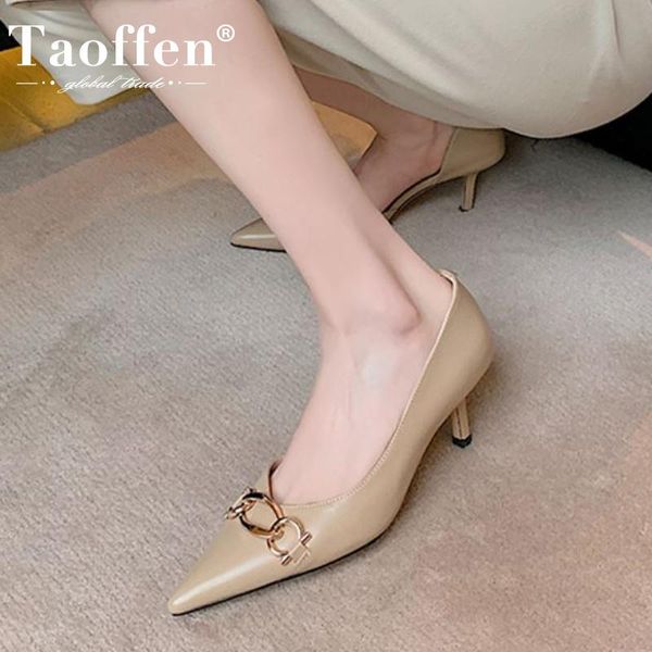 taoffen women high heel shoes cow leather metal chain pumps fashion party footwear size 33-40 sandals, Black
taoffen women high heel shoes cow leather metal chain pumps fashion party footwear size 33-40 sandals, Black