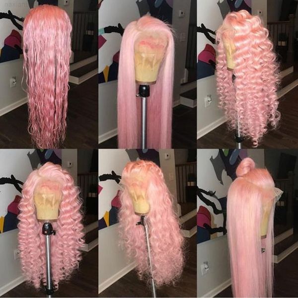10a quality perruque deep curly pink front transparent lace natural hairline simulation hu hair wigs for women, Black
10a quality perruque deep curly pink front transparent lace natural hairline simulation hu hair wigs for women, Black