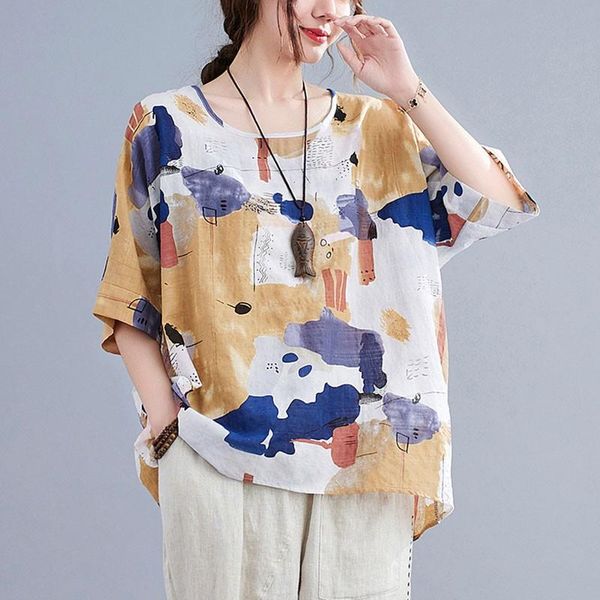 women's t-shirt 100% cotton oversized women casual t-shirts 2021 summer vintage style print loose female batwing sleeve tees s3891, White
women's t-shirt 100% cotton oversized women casual t-shirts 2021 summer vintage style print loose female batwing sleeve tees s3891, White