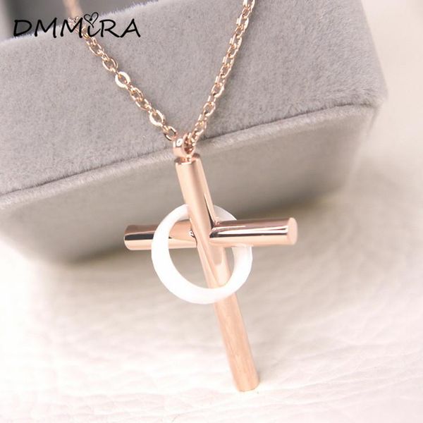 pendant necklaces fashion women punk male cross rose gold stainless steel white round circle ceramics jesus necklace jewelry, Silver
pendant necklaces fashion women punk male cross rose gold stainless steel white round circle ceramics jesus necklace jewelry, Silver