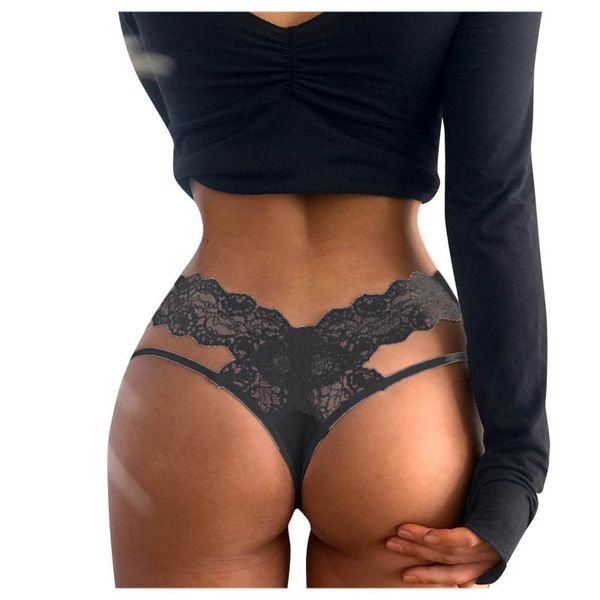 women's panties thong women bandage hollow out lace lingerie t back comfortable bowknot underwear lenceria sensual mujer, Black;pink 
women's panties thong women bandage hollow out lace lingerie t back comfortable bowknot underwear lenceria sensual mujer, Black;pink