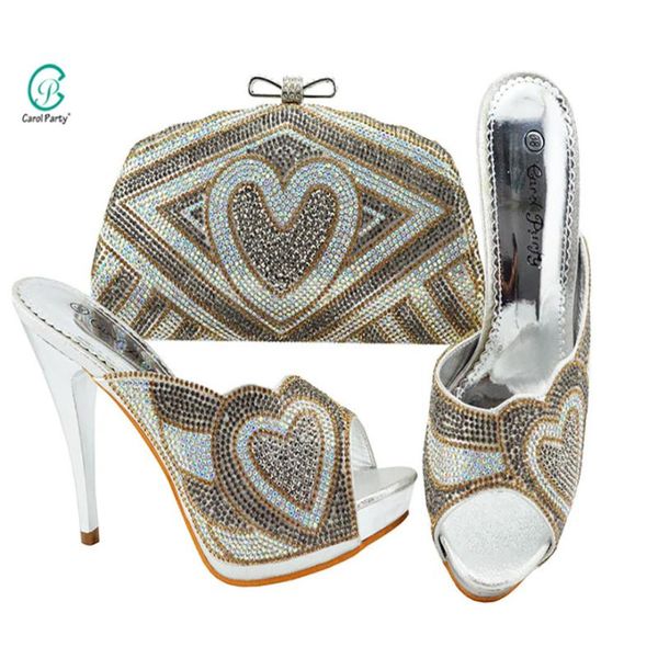 dress shoes silver modern high heels and shiny party crystal bags special design african women's, Black
dress shoes silver modern high heels and shiny party crystal bags special design african women's, Black