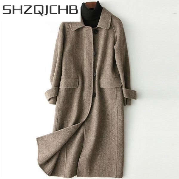 autumn winter 100% wool coat female long cashmere jacket women sided woolen overcoat spring warm clothes lwl1392 women's & blends, Black
autumn winter 100% wool coat female long cashmere jacket women sided woolen overcoat spring warm clothes lwl1392 women's & blends, Black