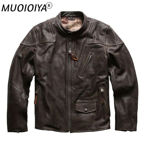 men's leather & faux 2021 men's genuine jacket slim fit casual first layer cowhide motorcycle male, Black
men's leather & faux 2021 men's genuine jacket slim fit casual first layer cowhide motorcycle male, Black