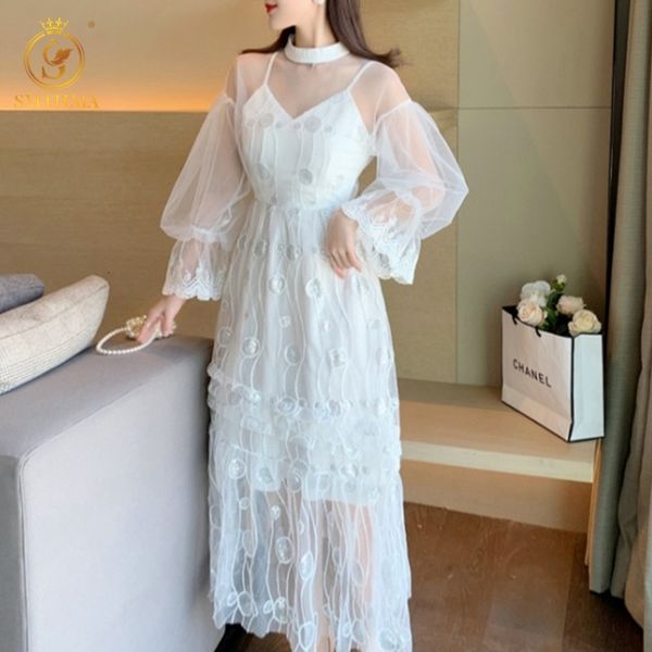 casual dresses 2021 arrival white mesh sequin embroidery glittering fairy women's flared sleeves ruffle long es robe ydvj, Black;gray
casual dresses 2021 arrival white mesh sequin embroidery glittering fairy women's flared sleeves ruffle long es robe ydvj, Black;gray