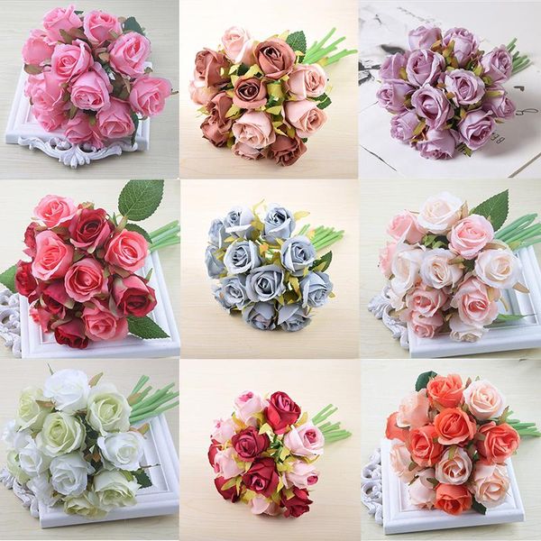 decorative flowers & wreaths fake flower silk wedding 12 heads artificial rose bouquet bunch home party decor
decorative flowers & wreaths fake flower silk wedding 12 heads artificial rose bouquet bunch home party decor