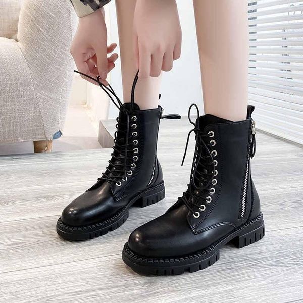 boots 2021 black brown fashion platform combat ankle women's lace-up zipper non-slip shoes winter motorcycle
boots 2021 black brown fashion platform combat ankle women's lace-up zipper non-slip shoes winter motorcycle