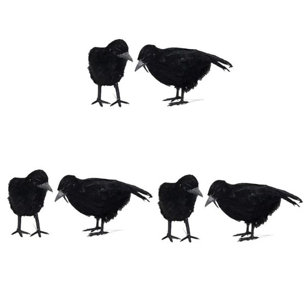 decorative objects & figurines serenable realistic looking halloween decoration birds black feathered crows prop decor (6 birds)
decorative objects & figurines serenable realistic looking halloween decoration birds black feathered crows prop decor (6 birds)