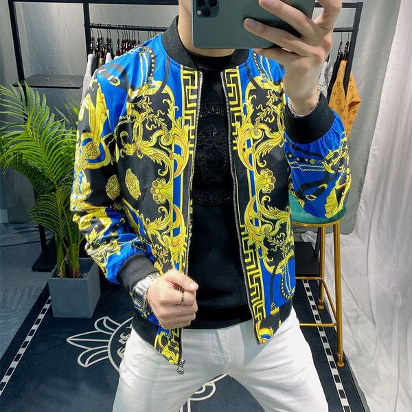 men's jackets 2021 light luxury clothing spring and autumn fashion handsome jacket european station trendy slim men, Black;brown
men's jackets 2021 light luxury clothing spring and autumn fashion handsome jacket european station trendy slim men, Black;brown