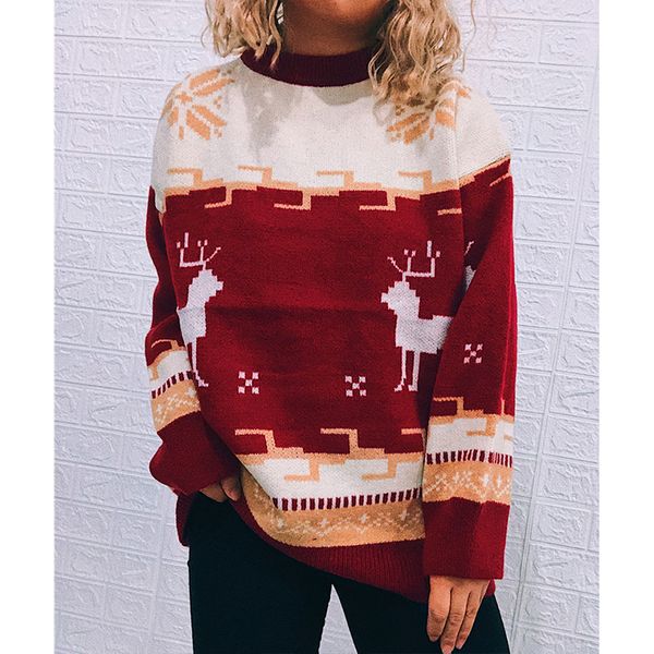 women's christmas sweater pullover knitted animal stylish casual long sleeve sweater cardigans crew neck fall spring blue green red, White;black
women's christmas sweater pullover knitted animal stylish casual long sleeve sweater cardigans crew neck fall spring blue green red, White;black