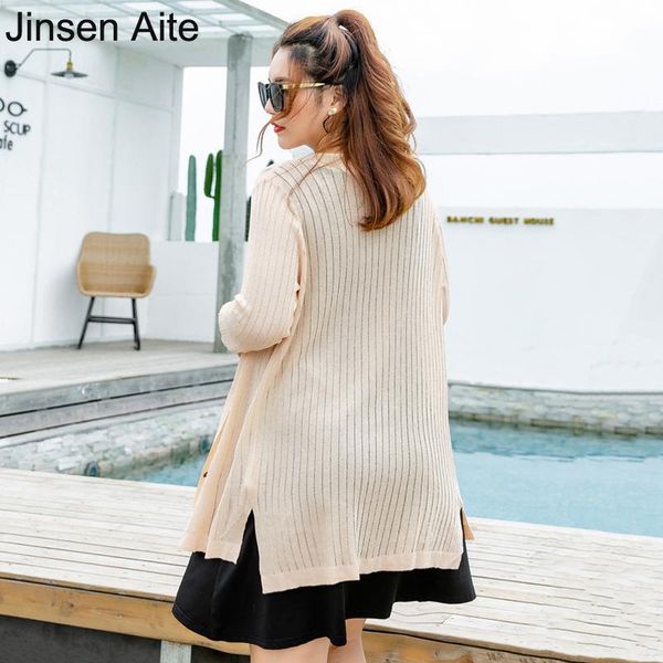 women's sweaters jinsen aite 2021 autumn women sweater plus size 7xl v-neck loose casual knitted single breasted cardigan coat js687, White;black
women's sweaters jinsen aite 2021 autumn women sweater plus size 7xl v-neck loose casual knitted single breasted cardigan coat js687, White;black
