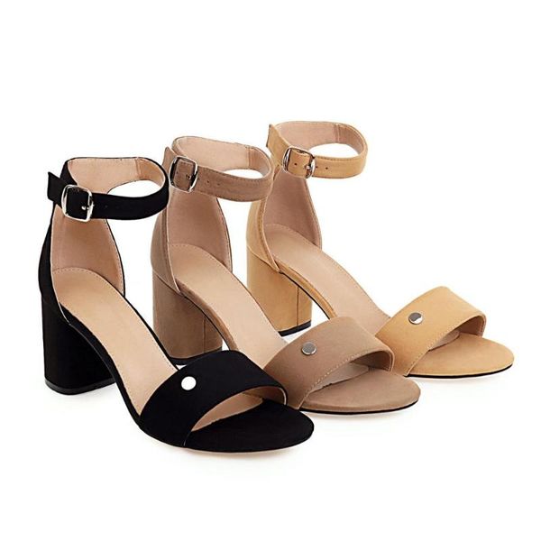 big size 34-43 summer fashion women peep toe cover heel square sandals 3 colors, Black
big size 34-43 summer fashion women peep toe cover heel square sandals 3 colors, Black