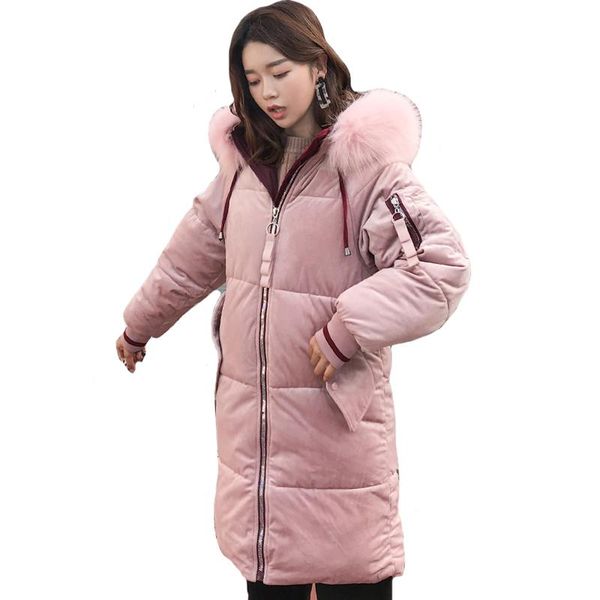 women's trench coats velvet 2021 winter jacket women warm thicken hooded with fur collar female long parka cotton padded womens coat, Tan;black
women's trench coats velvet 2021 winter jacket women warm thicken hooded with fur collar female long parka cotton padded womens coat, Tan;black