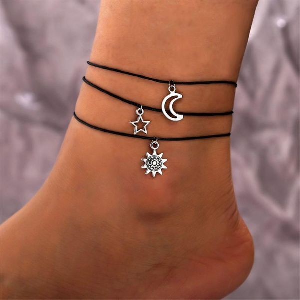anklets f1833 hanzhishang foot decoration creative star moon sun pendant chain set three piece, Red;blue
anklets f1833 hanzhishang foot decoration creative star moon sun pendant chain set three piece, Red;blue