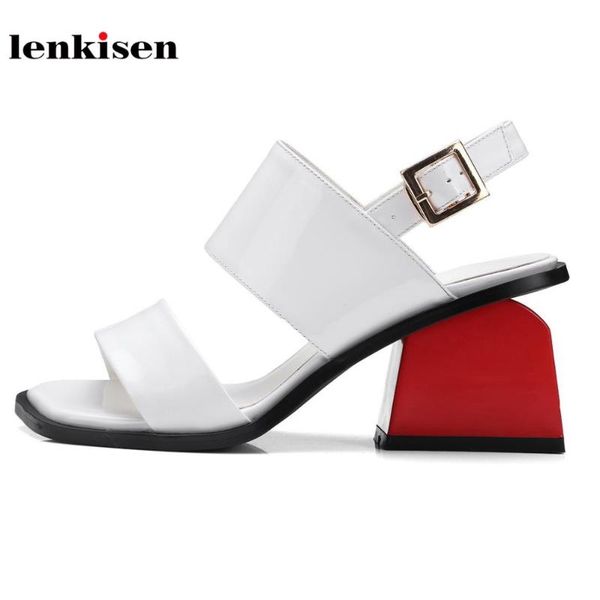 lenkisen 2021 genuine leather slingback high heels gladiator peep toe women sandals simple style mixed colors summer shoes l47, Black
lenkisen 2021 genuine leather slingback high heels gladiator peep toe women sandals simple style mixed colors summer shoes l47, Black