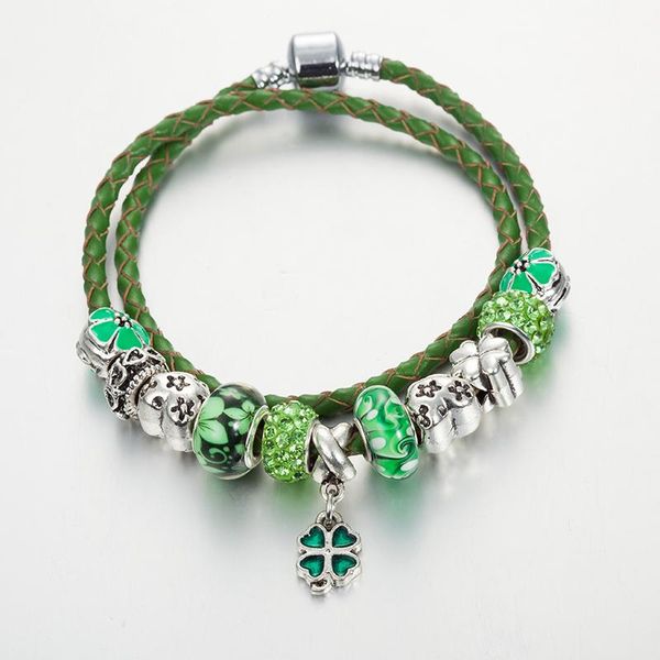 charm bracelets annapaer fit leather bracelet & bangle with leaf glass beads russia belarus heart beautiful variety jewelry b15393, Golden;silver
charm bracelets annapaer fit leather bracelet & bangle with leaf glass beads russia belarus heart beautiful variety jewelry b15393, Golden;silver