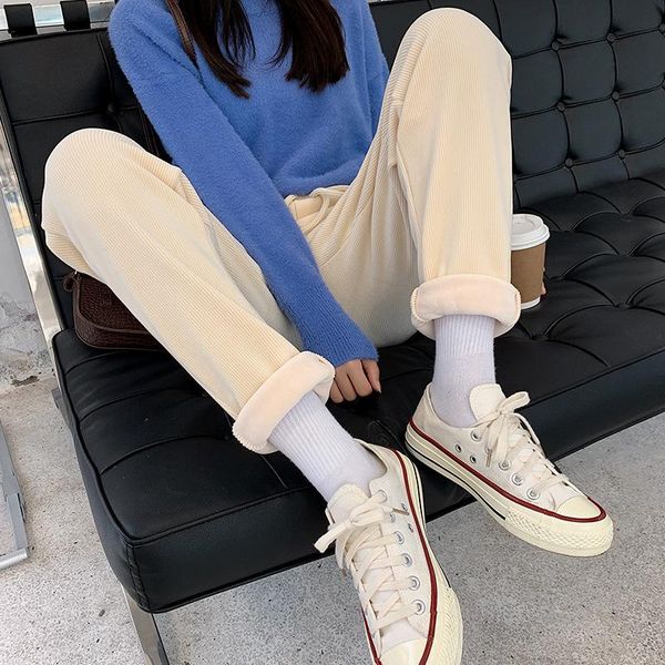 women's pants & capris cgc winter plus velvet warm cotton for women high waist loose straight female harajuku solid trousers streetwear, Black;white
women's pants & capris cgc winter plus velvet warm cotton for women high waist loose straight female harajuku solid trousers streetwear, Black;white