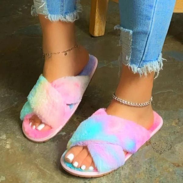 rainbow women slides leopard fur winter house slippers fashion warm indoor shoes ladies soft cross sandals, Black
rainbow women slides leopard fur winter house slippers fashion warm indoor shoes ladies soft cross sandals, Black