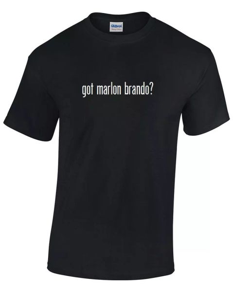got marlon brando t-shirt black white tee shirt cotton funny gift s - 5xl, White;black
got marlon brando t-shirt black white tee shirt cotton funny gift s - 5xl, White;black