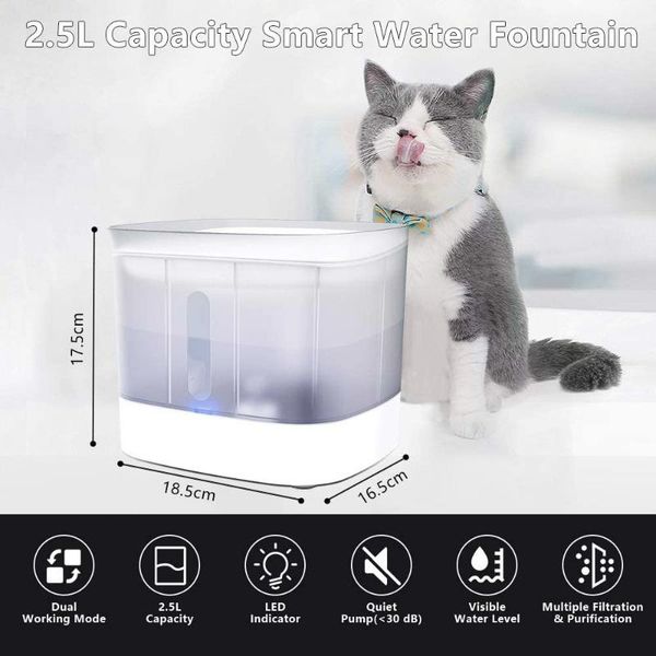 pet drinking fountain led light smart dog cat drinker automatically cut off the running electricity when lack of water bowls & feeders
pet drinking fountain led light smart dog cat drinker automatically cut off the running electricity when lack of water bowls & feeders