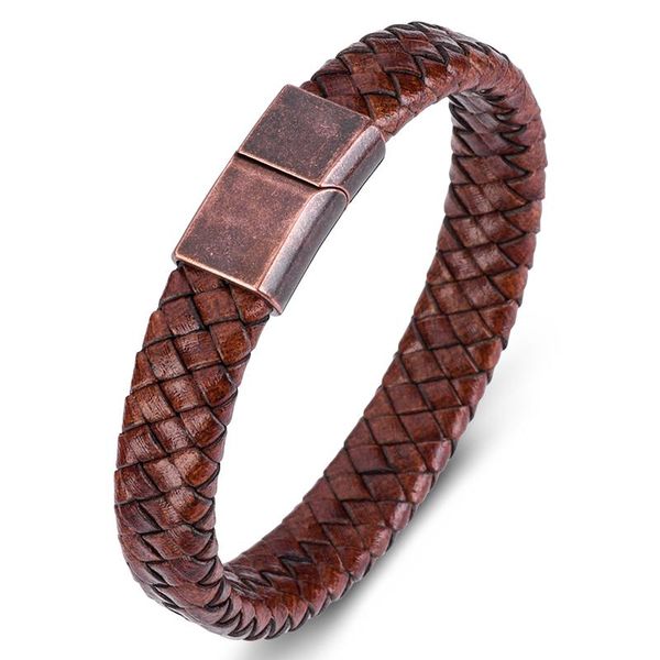 charm bracelets vintage jewelry brown braided leather bracelet for men stainless steel magnet clasp simple handmade bangles male wrist band, Golden;silver
charm bracelets vintage jewelry brown braided leather bracelet for men stainless steel magnet clasp simple handmade bangles male wrist band, Golden;silver