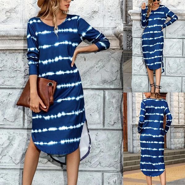 casual dresses wepbel women knee length dress fashion autumn women's striped prints long sleeve round neck high waist, Black;gray
casual dresses wepbel women knee length dress fashion autumn women's striped prints long sleeve round neck high waist, Black;gray