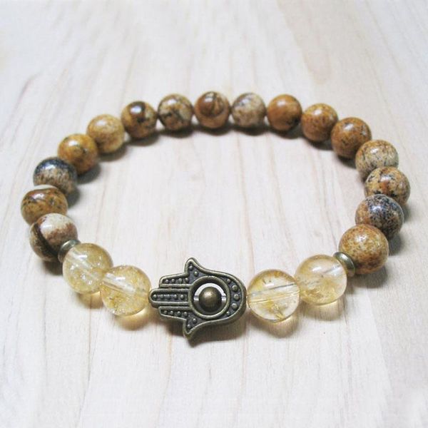 hamsa bracelet mens jewelry c-itrine & picture j-asper energy healing meditation wrist for men gift tennis, Golden;silver
hamsa bracelet mens jewelry c-itrine & picture j-asper energy healing meditation wrist for men gift tennis, Golden;silver