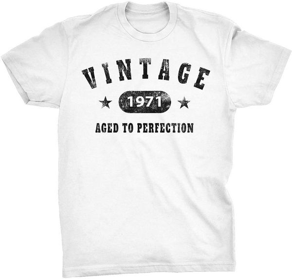 men's t-shirts fashion cool men t shirt 50th birthday gift - vintage 1971 aged to perfection stars women funny print tshirt, White;black
men's t-shirts fashion cool men t shirt 50th birthday gift - vintage 1971 aged to perfection stars women funny print tshirt, White;black