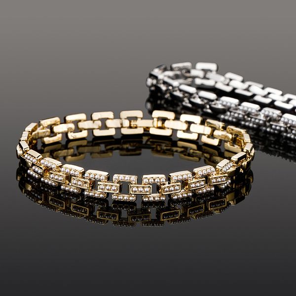 iced out 3 row bracelet in silver gold color hip hop fashion jewelry gift for women, Golden;silver
iced out 3 row bracelet in silver gold color hip hop fashion jewelry gift for women, Golden;silver