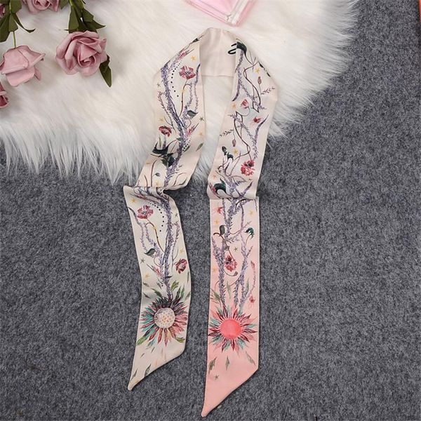 scarves dawn garden pink brand skinny scarf women bag 2021 design silk for ladies foulard wrist towel neckerchief, Blue;gray
scarves dawn garden pink brand skinny scarf women bag 2021 design silk for ladies foulard wrist towel neckerchief, Blue;gray