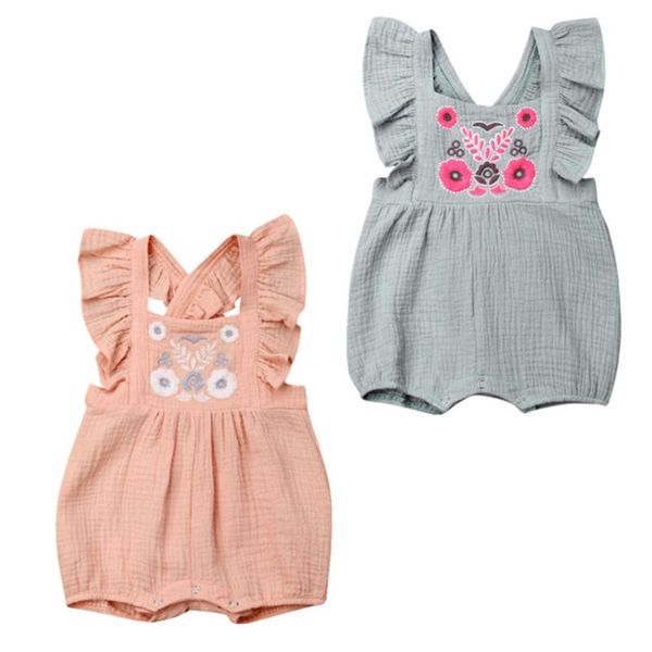 jumpsuits 0-24m sweet cotton linen baby romepr summer boys girls floral embroidery ruffle sleeveless jumpsuit playsuit one piece, Blue
jumpsuits 0-24m sweet cotton linen baby romepr summer boys girls floral embroidery ruffle sleeveless jumpsuit playsuit one piece, Blue