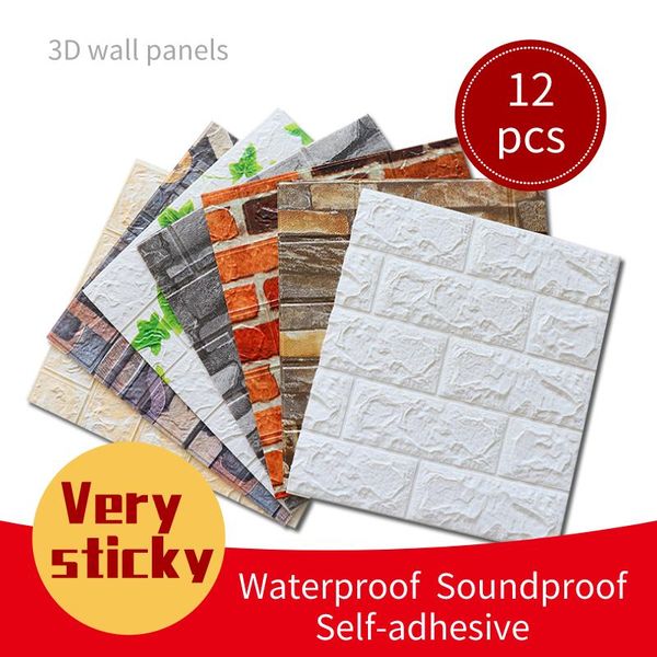 wallpapers 12pcs 3d wall panel home decoration self-adhesive panels wallpaper waterproof stickers decorative
wallpapers 12pcs 3d wall panel home decoration self-adhesive panels wallpaper waterproof stickers decorative